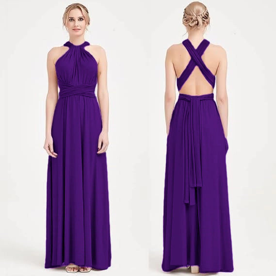 Solid Color Sleeveless Maxi Dress XMY N020