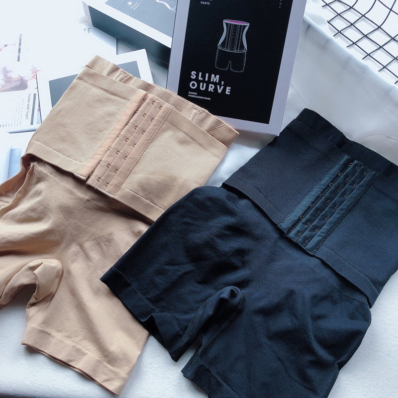 Strong Ribbed Waist Buttocks Shaping Shorts GMDI 35457