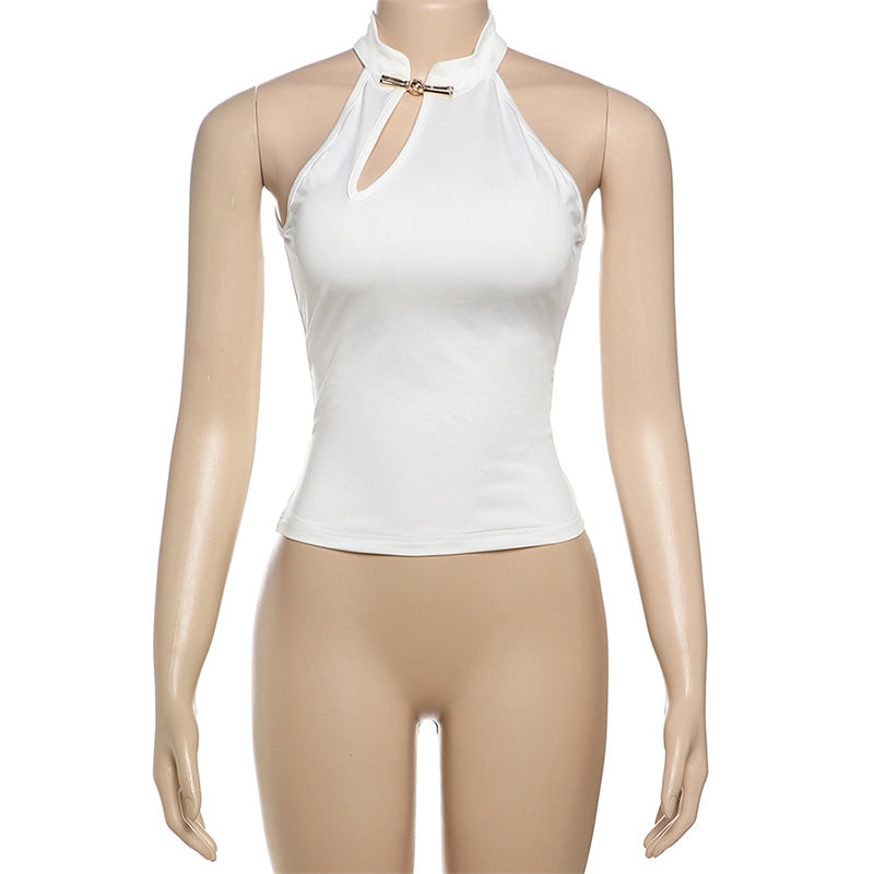 Solid Color Sleeveless Tank Tops GYME K25L66341