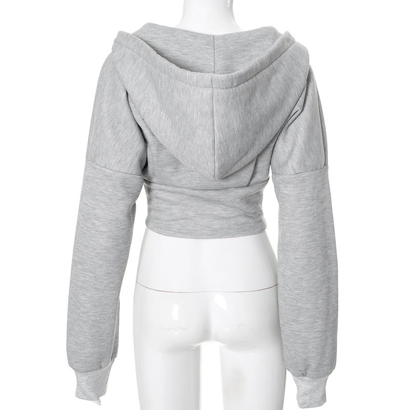 Casual Long Sleeve Zip Up Hooded Coats GSBD G24TP143