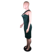 Sexy Patchwork Off Shoulder Bodycon Dress BS 1302