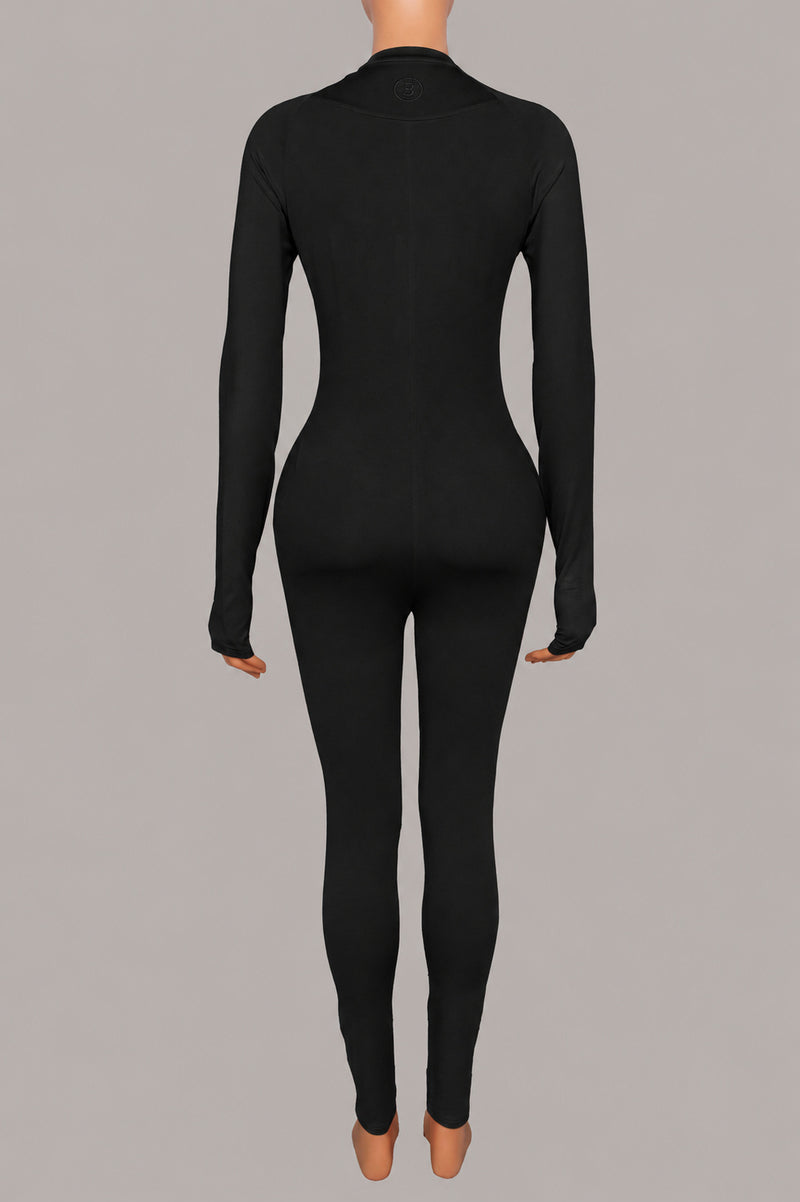 Long Sleeve Zipper Sport Jumpsuit YWXS K26L3020