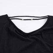 Backless Beaded Tie Up Top GPKJ MR48684
