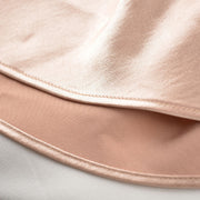 Solid Color Satin Long Skirt ANDF 8140