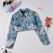 Print Long Sleeve Cardigan Jackets GFRT 42286TBG