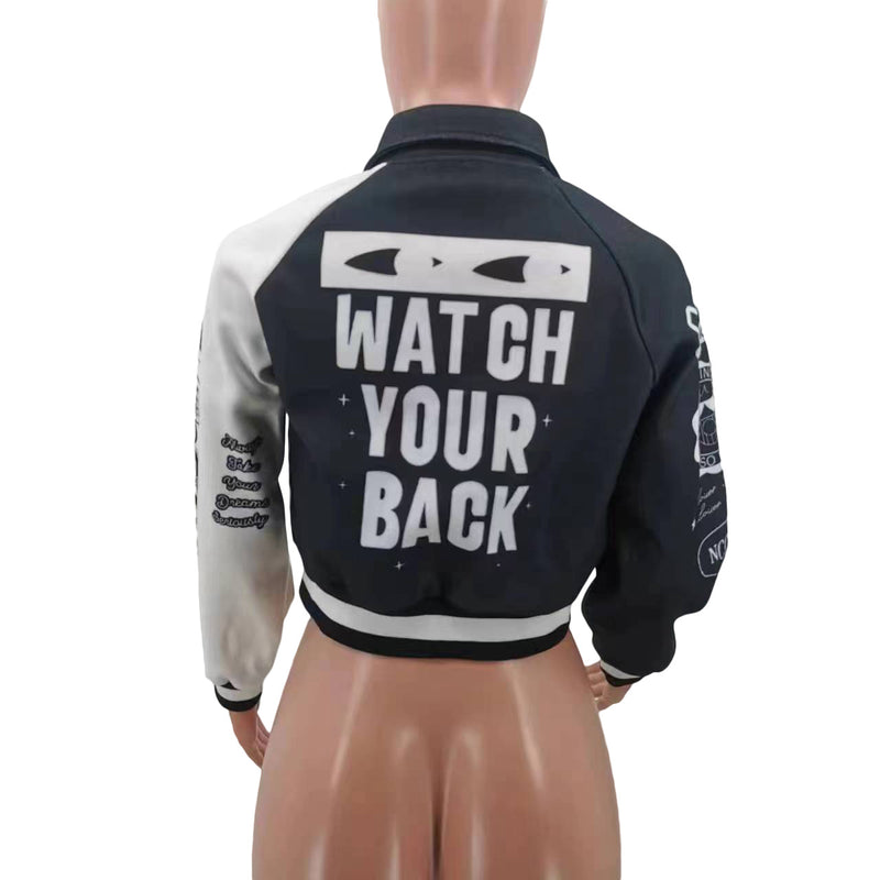 Fashion Casual Printed Baseball Coat TK 6278