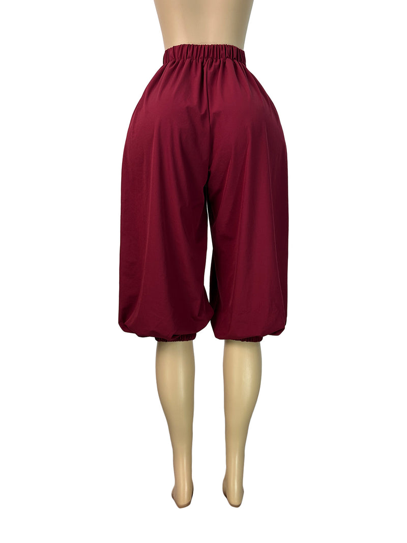 Solid Color Loose Lantern Pant CH 26038