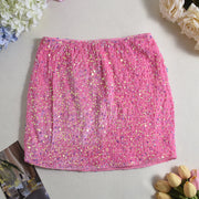 Sexy Sequin Velvet Mini Skirts GNZD 51606DBD