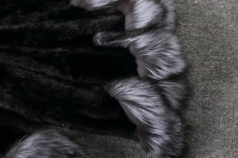 Plus Size White Rabbit Fur Hooded Coat HHMY XF %E8%85%B0%E5%B8%A6%E8%B1%B9%E7%BA%B9%E8%B6%85%E9%95%BF