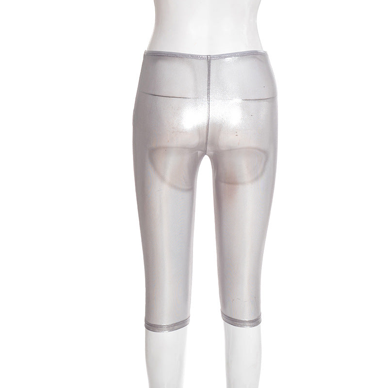 Sexy Skinny See Through Seven Tenths Pants GDSF Q25PT431