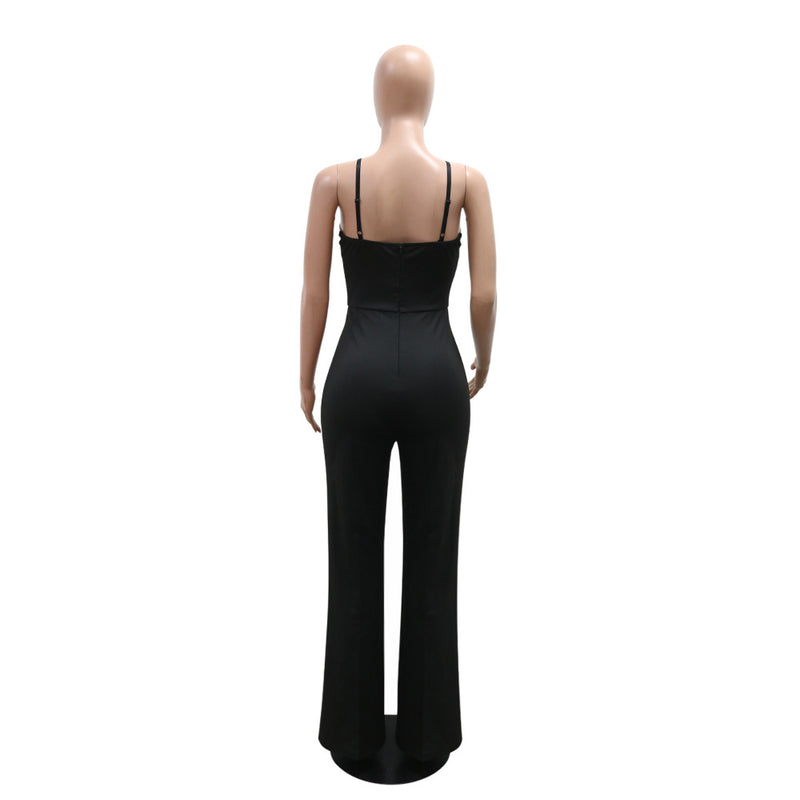 V Neck Sleeveless Casual Jumpsuit CYA 901595
