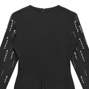 Hot Diamond Long Sleeve Maxi Dress BY 7767