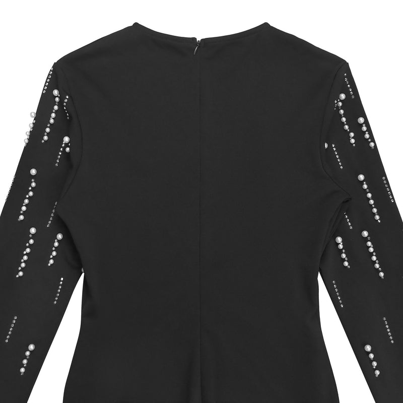 Hot Diamond Long Sleeve Maxi Dress BY 7767