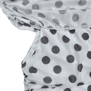 Polka Dot Print Off Shoulder Split Maxi Dress BY 7743
