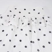 Polka Dot Print Irregular Long Skirts GPKJ MR43545
