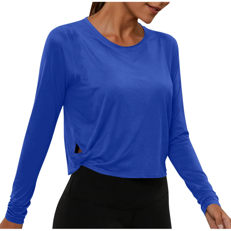 Solid Color Long Sleeve T Shirt GYZY 6703