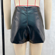 High Waist PU Leather Short GPBY 16558