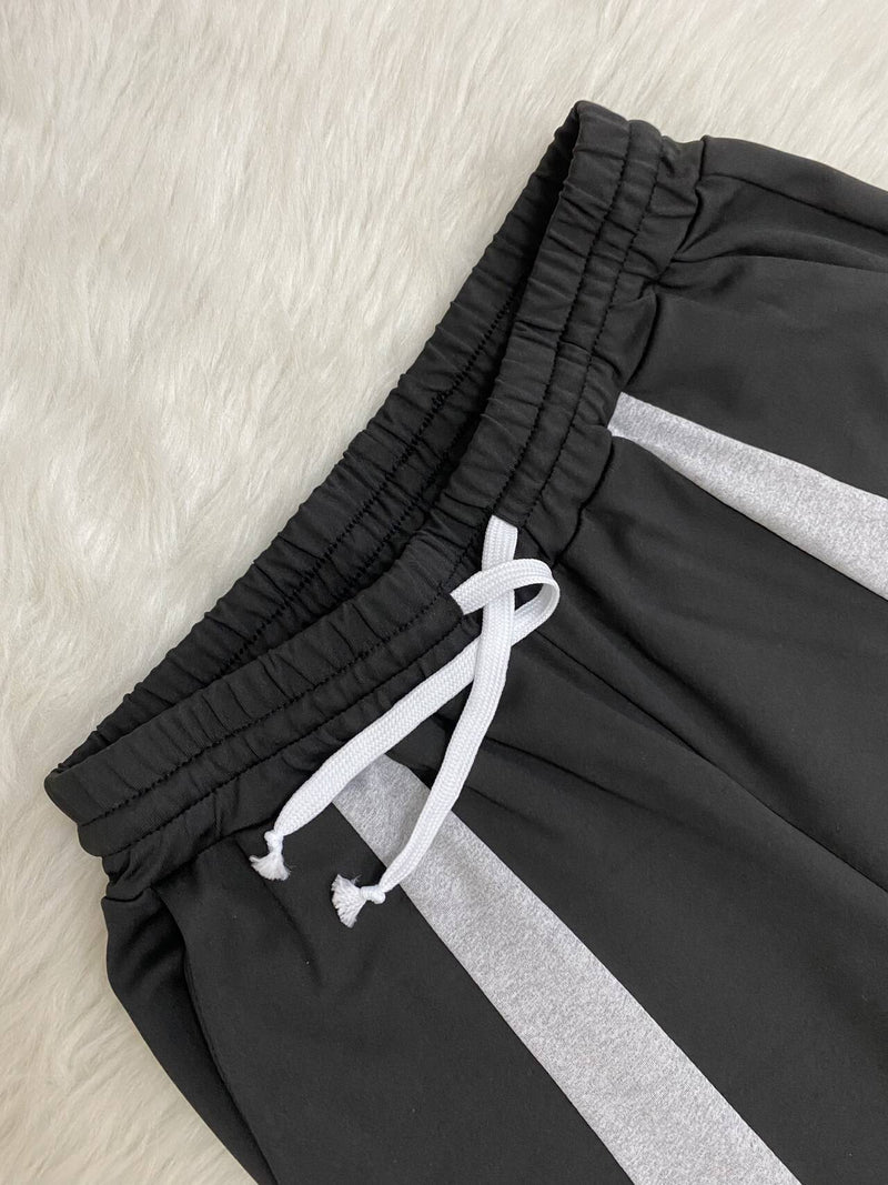 Color Block Patchwork Loose Straight Pants LSD 2490