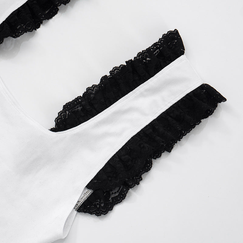 Square Neck Lace Camisole Top GDSF Q25TP084