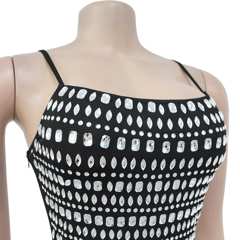 Hot Drill Sling MinI Dress BY 7121