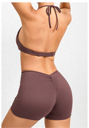 Sexy Halterneck Hollow Out Romper GQSA VC12