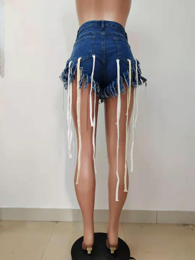 Sexy Denim Tassel Jeans Shorts LSD 9105