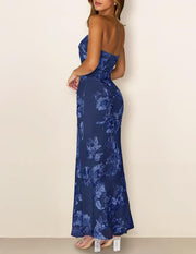 Embroidered Off Shoulder Evening Dress YMYF 9579