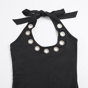 Halterneck Backless Fifth Jumpsuit GPKJ MR49625