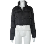 Solid Color Long Sleeve Warm Bread Coat GSZM A20504T