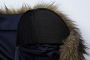 Patchwork Furzzy Solid Color Jacket GLAG C5920283G