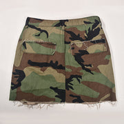 Camouflage Print Washed Mini Skirt GNZD 9236DD
