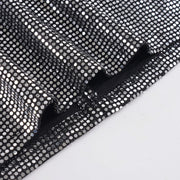 Fashion Sequin V Neck Split Mini Dress GPKJ MR50652