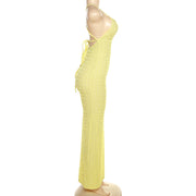 Backless Sexy Solid Maxi Dress DLSF K23D26525