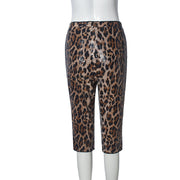 Leopard Print Sequin Casual Short GNZD 51664PHD