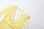 Solid Color Sleeveless Mini Dress GZJQ K6D10144A