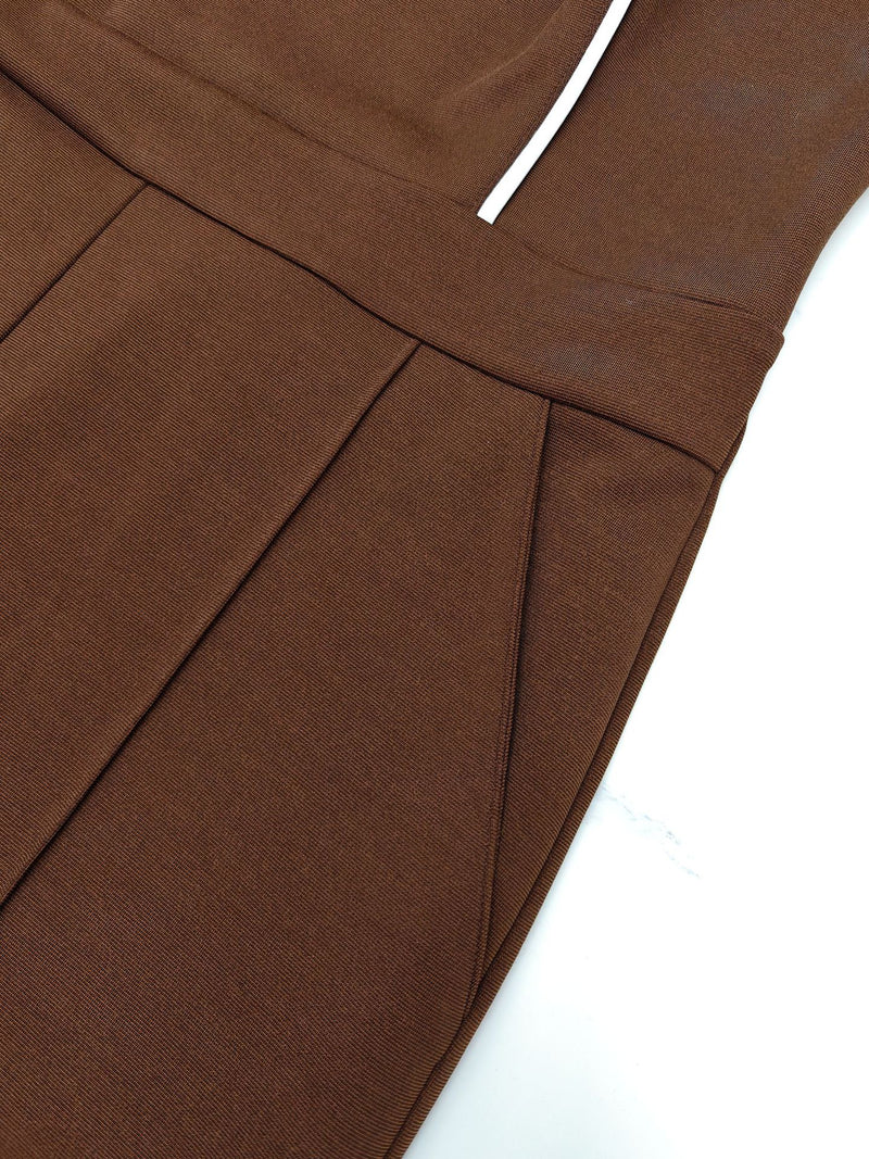 Single Shoulder Solid Color Bow tie Jumpsuit GYLY 10729