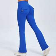 Solid Color Sport Micro Flare Pants GQSA S0031