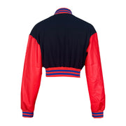 Fashion Letter Print Loose Short Baseball Jacket MDF 5348