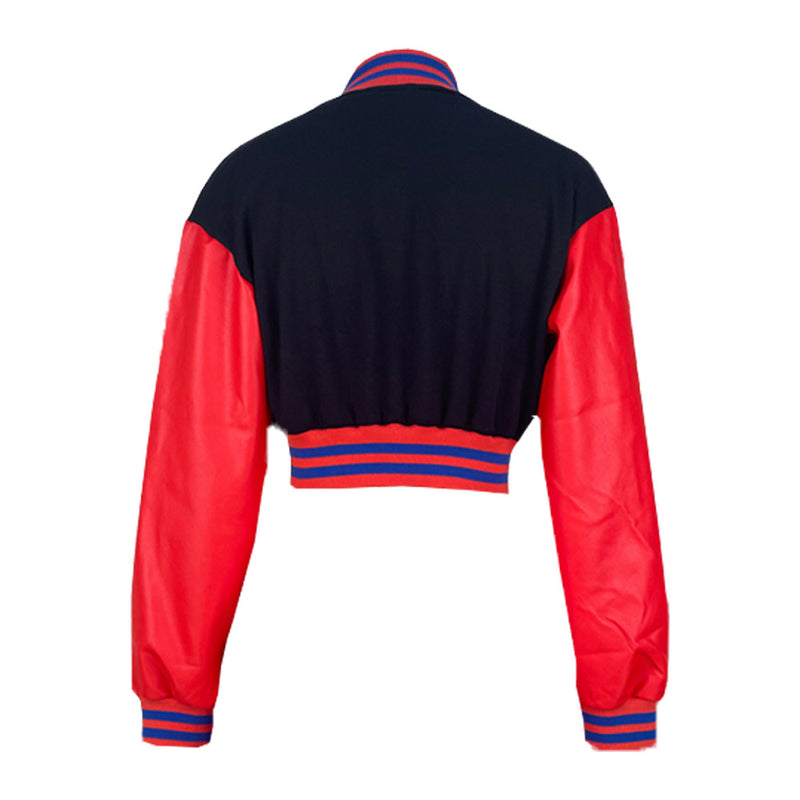 Fashion Letter Print Loose Short Baseball Jacket MDF 5348